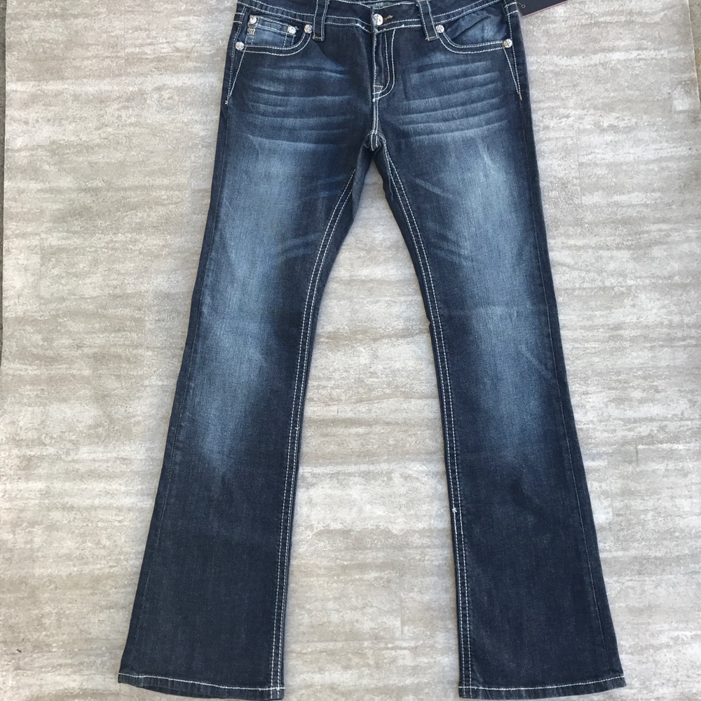 Miss Me Jeans Crossing Path Relaxed Boot Cut - Picture 2 of 4